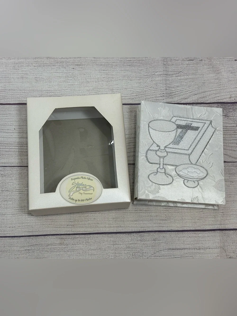 Tiny Treasures First Communion Keepsake Photo Album Holds 100 Photos